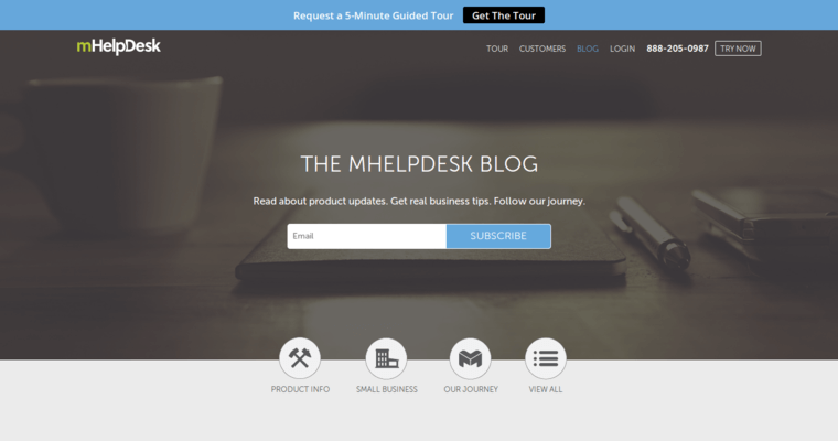 Blog page of #23 Leading Customer Relationship Management Application: mHelpDesk