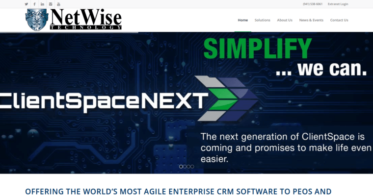 Home page of #25 Leading CRM Program: NetWise