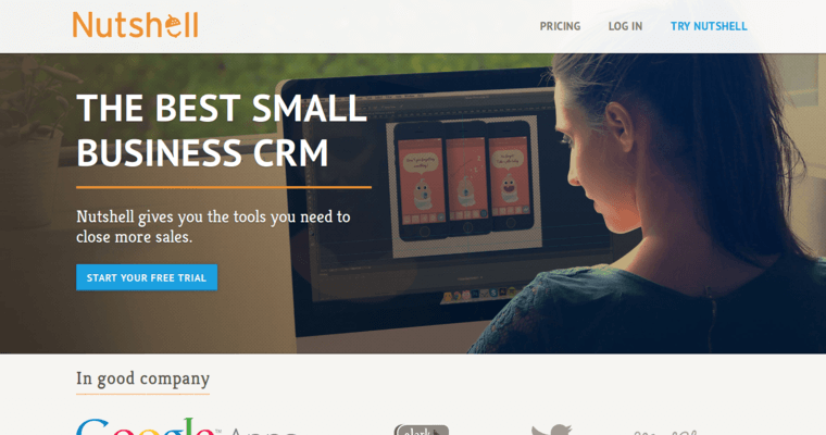 Home page of #4 : Nutshell CRM