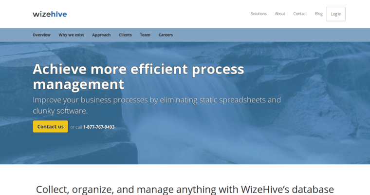 About page of #8 Leading Non Profit CRM Software: WizeHive