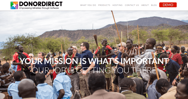 Home page of #7 Best Non Profit CRM Software: DonorDirect