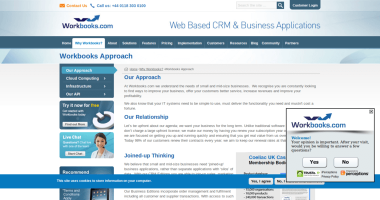 Work page of #4 Leading Small Business CRM Application: Workbooks CRM