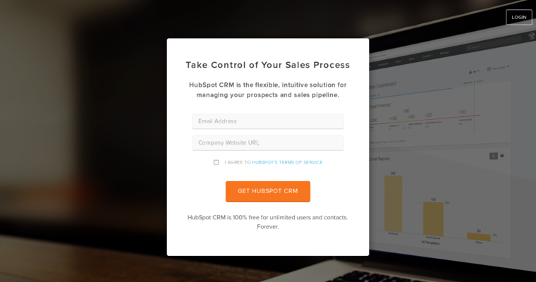 Home page of #9 Best Startup CRM Application: Hubspot
