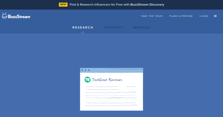 Tour page of #6 Leading CRM Tools: Buzzstream